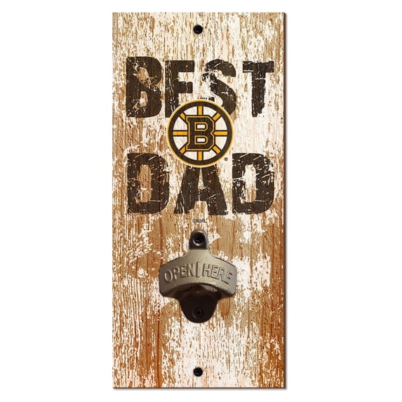 Boston Bruins 5'' x 12'' Best Dad Bottle Opener