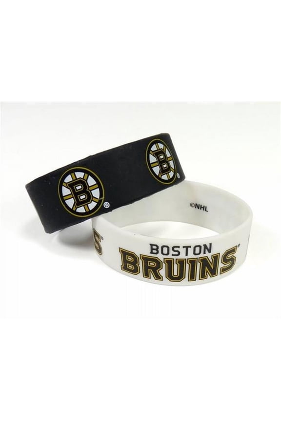 Boston Bruins Bracelets - 2 Pack Wide - Special Order
