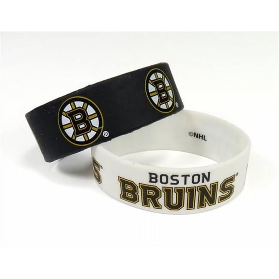 Boston Bruins Bracelets - 2 Pack Wide - Special Order