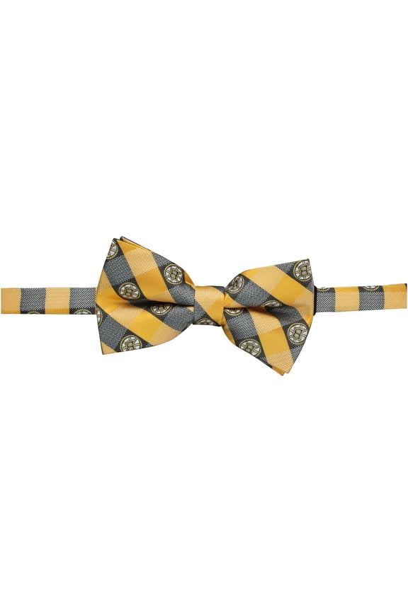 Boston Bruins Check Bow Tie