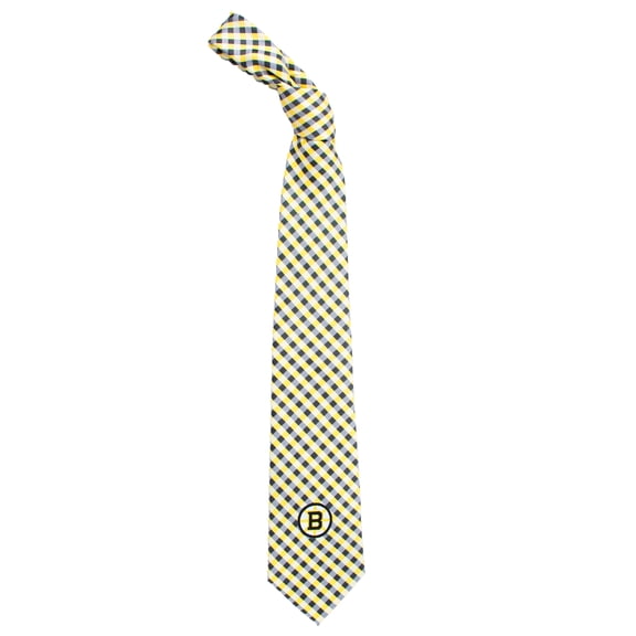 Boston Bruins Gingham Tie