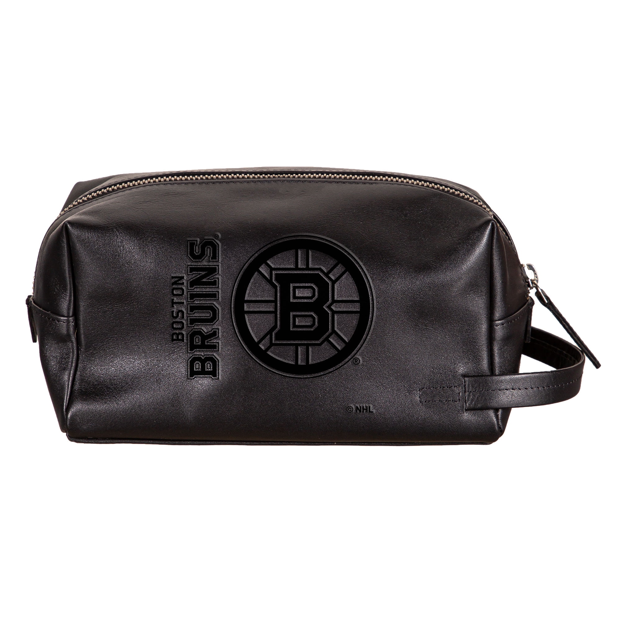 boston bruins mens travel toiletry bag Boston Bruins Hybrid Leather Lined Dopp Toiletry Bag