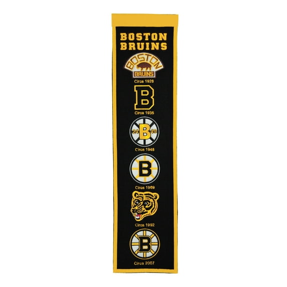 Bruins 8"x32" Wool Banner Heritage