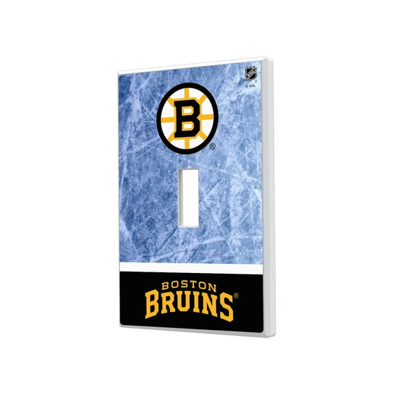 Boston Bruins Wordmark Single Toggle Lightswitch Plate