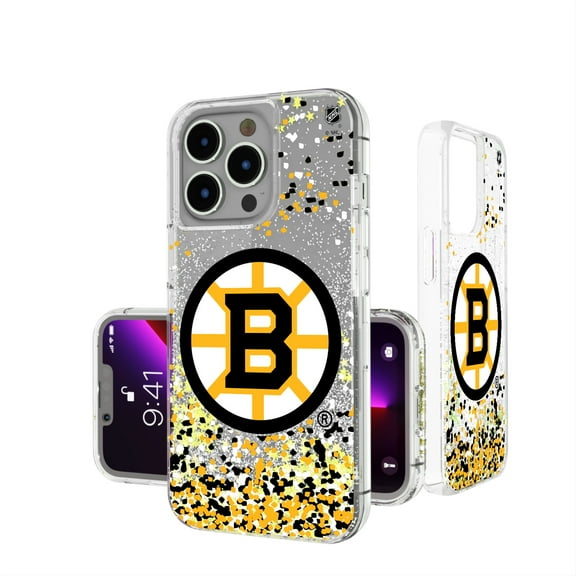 Boston Bruins iPhone Confetti Glitter Case