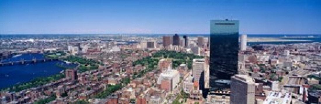 Boston Buildings Canvas Art - Panoramic Images (37 x 12)