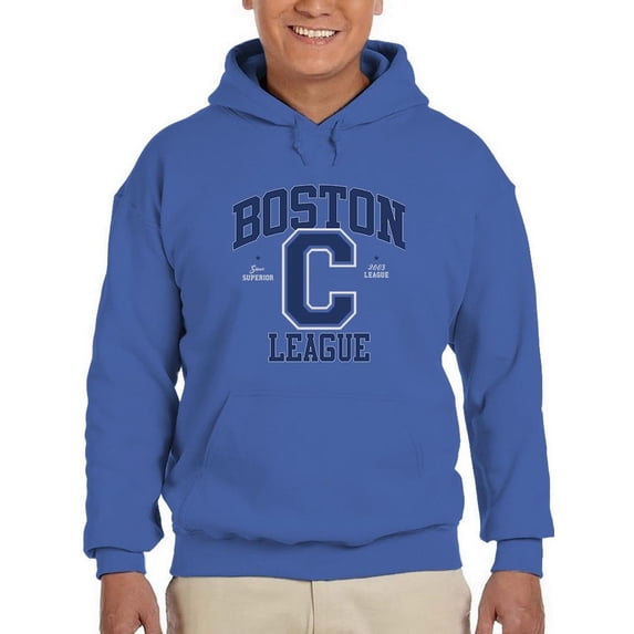 Boston C League Sports Style Hoodie Men -Image by Shutterstock, Male Small