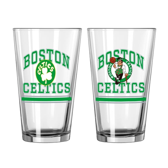 Boston Celtics 16oz. Pint Glass Two Pack