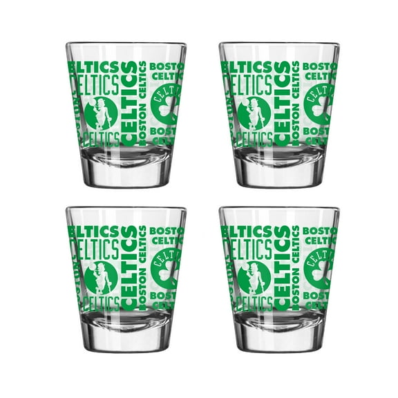 Logo Brands Boston Celtics 4-Pack 2oz. Shot Glass Set