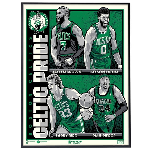 Boston Celtics Celtic Pride 18'' x 24'' Deluxe Framed Serigraph Print