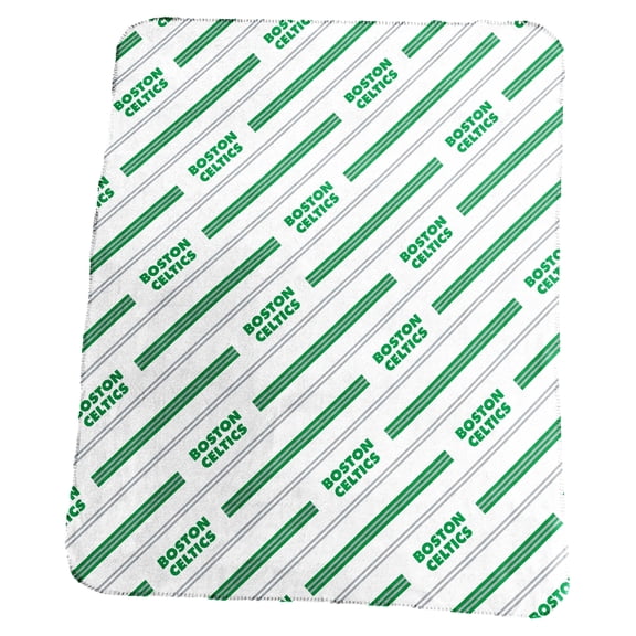 Logo Brands Boston Celtics 50" x 60" Classic Vertical Stripe Fleece Throw Blanket