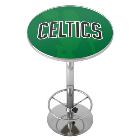 Boston Celtics NBA Fade Chrome Pub Table - Green, Black, White