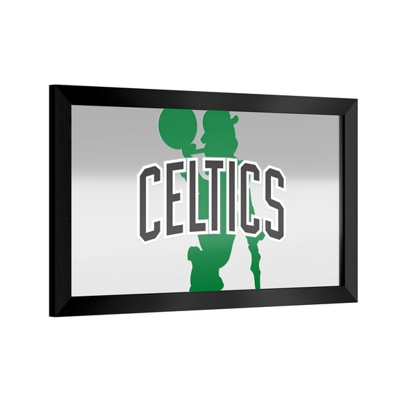 Boston Celtics Fade Ready-To-Hang Black Framed Wall Mirror