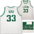 thumbnail image 1 of Boston Celtics Larry Bird Autographed White Jersey Beckett BAS 203448, 1 of 2