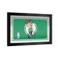 thumbnail image 1 of Boston Celtics Logo Ready-To-Hang Black Framed Wall Mirror, 1 of 4
