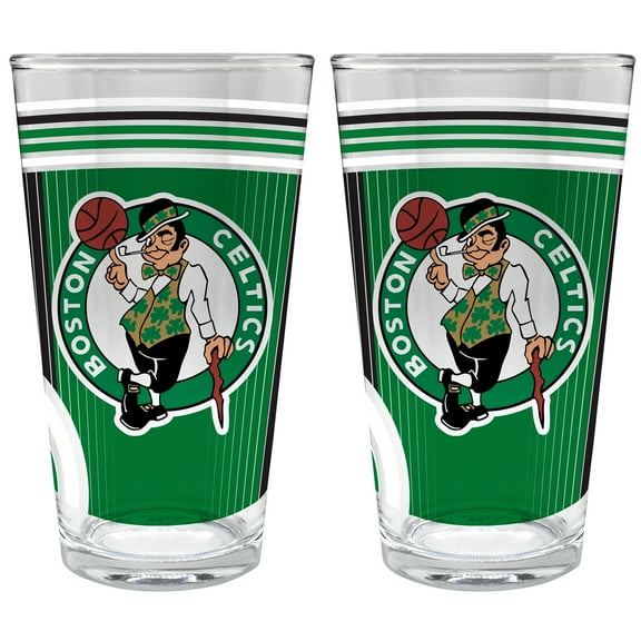 Boston Celtics Two-Piece 16oz. Pint Glass Set