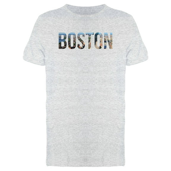 Boston City Lovers, Cool Quote T-Shirt Men -Image by Shutterstock, Male XX-Large