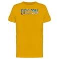 thumbnail image 1 of Boston City Name With Photo T-Shirt Men -Image by Shutterstock, Male x-Large, 1 of 2