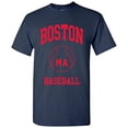 thumbnail image 1 of Boston Classic Baseball Arch Basic Cotton T-Shirt - X-Large - Navy, 1 of 6