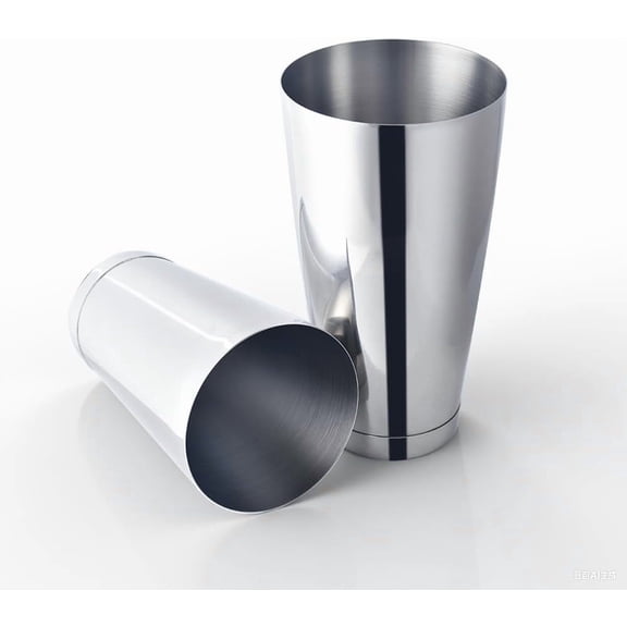Boston Cocktail Shaker Set, 28 oz & 20 oz Stainless Steel Weighted Shaker Tins, Metal Martini Shaker Drink Mixer for Bartending, Professional Bar Tools for Bartender