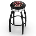 thumbnail image 1 of Boston College Eagles 25" Black Wrinkle Swivel Bar Stool with Chrome Ribbing, 1 of 2