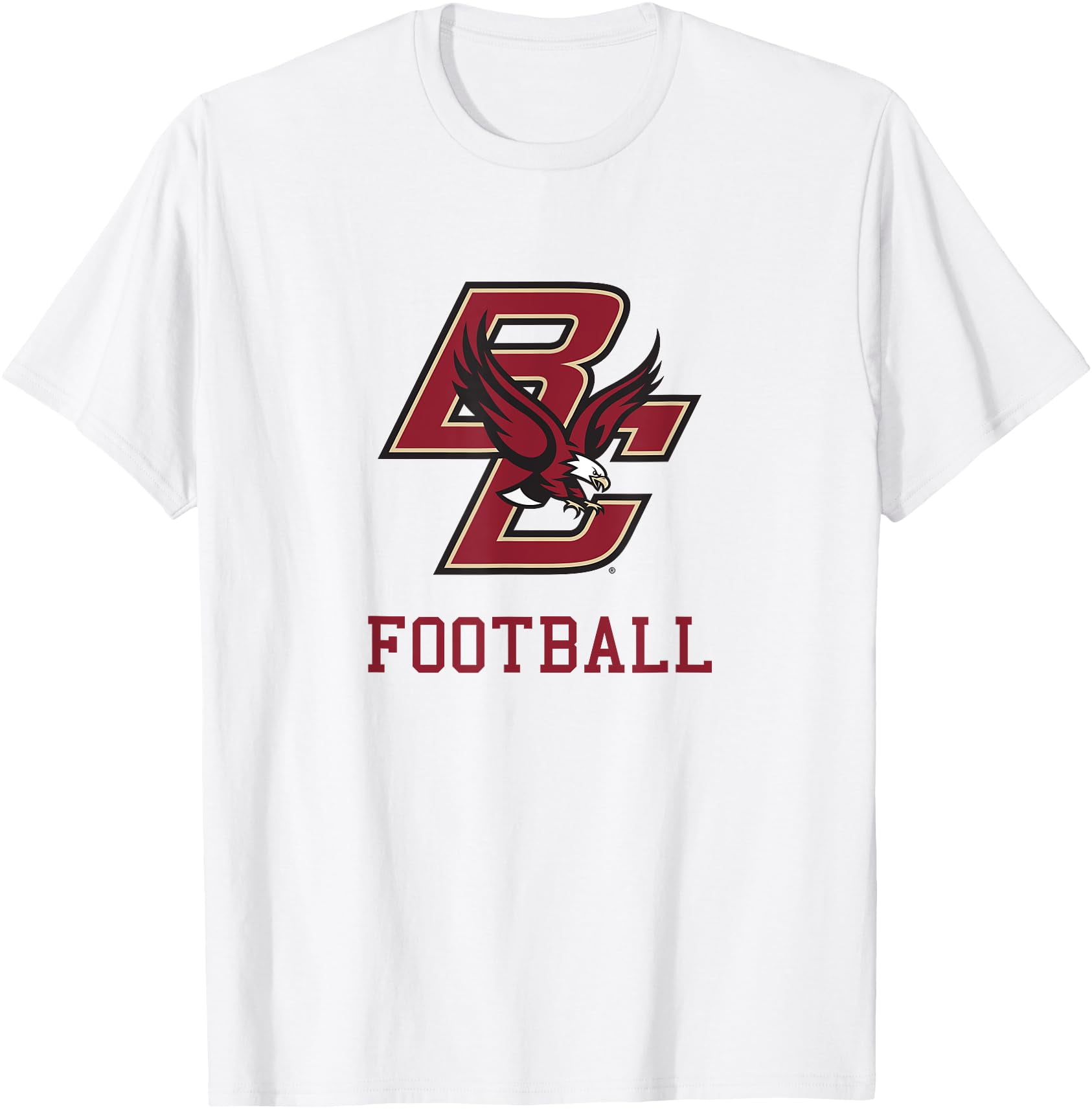 Boston College Eagles Football Logo Mascot Tshirt University Unisex Shirt Size Xl Tee White