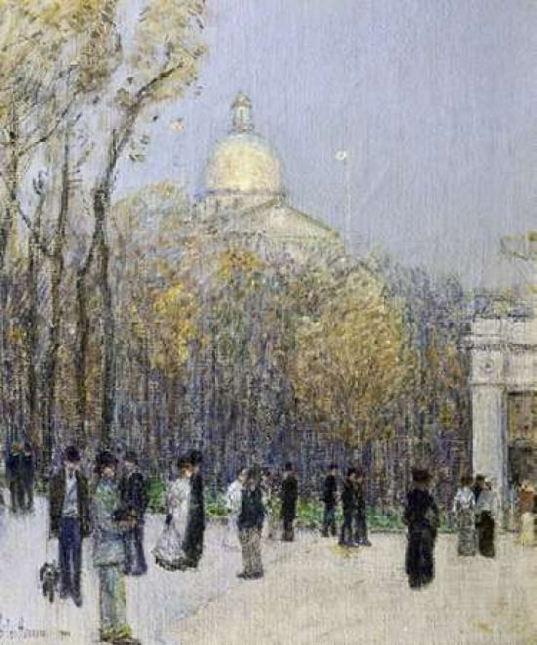 Boston Commons Canvas Art - Childe Hassam (20 x 24)