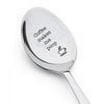 thumbnail image 1 of Boston Creative Company Poop Coffee Spoon - Coffee Makes Me Poop - Funny Engraved Gift, 1 of 4