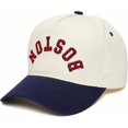 thumbnail image 1 of Boston Embroidered Hat, Classic Adjustable Baseball Cap with Retro Arched Lettering, Stylish Casual Headwear for Everyday Outfits, Sports, Travel, Streetwear, Unique Gift Idea for Men and Women, 1 of 5
