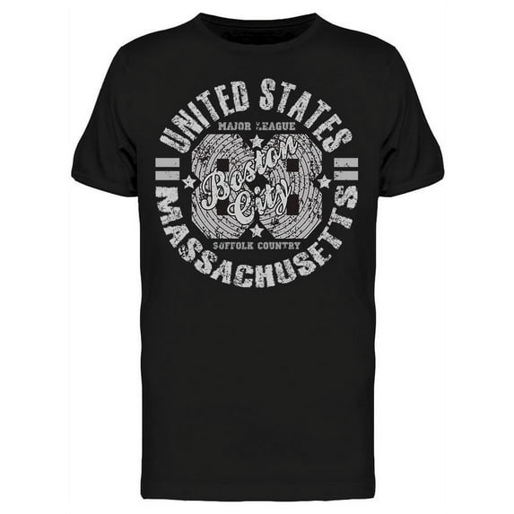 Boston Floral Ornament T-Shirt Men -Image by Shutterstock, Male x-Large
