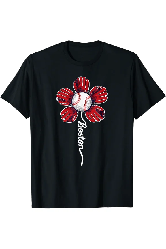 Boston Flower for Men Women Boys Girls Kids T-Shirt