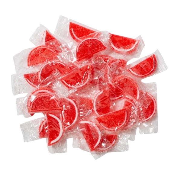 Boston Fruit Slice Individually Wrapped Gourmet Gummy Candy 1lb Box Cherry