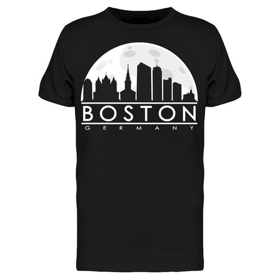 Boston Full Moon T-Shirt Men -Image by Shutterstock, Male x-Large