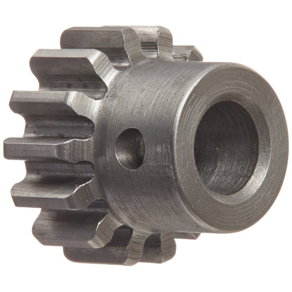 Boston Gear H2412 Spur Gear, 14.5 Pressure Angle, Steel, Inch, 24 Pitch, 0.250" Bore, 0.583" OD, 0.250" Face Width, 12 Teeth CA1