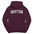 thumbnail image 1 of Boston Graphic Maroon Men's Cotton Pullover Hoodie, 1 of 1