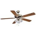 thumbnail image 1 of Boston Harbor 0672709 Dual Mount Ceiling Fan, 5 Blade, Antique Brass, 1 of 2