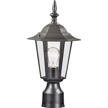Boston Harbor 3941044 Dimmable Outdoor Lantern, (1) 60/13 W Medium A19/CFL Lamp, Black