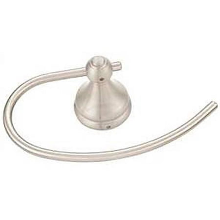 Boston Harbor C-Shape Towel Ring Wall Mount Durable Zinc With Rust Free Stainless Steel Ring Brushed Nickel
