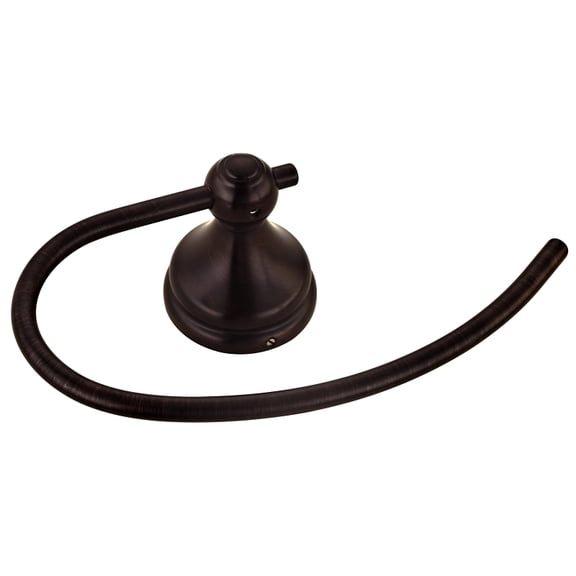 Boston Harbor 4319984 C-Shape Towel Ring, Wall Mount, Durable Zinc With Rust Free Stainless Steel Ri