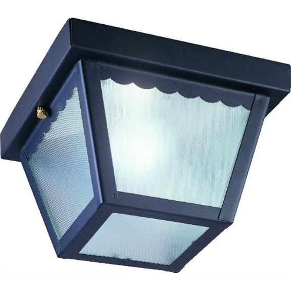Boston Harbor 6276BK-3L Porch Light, 120 V, 60 W, Steel Fixture, Black Fixture