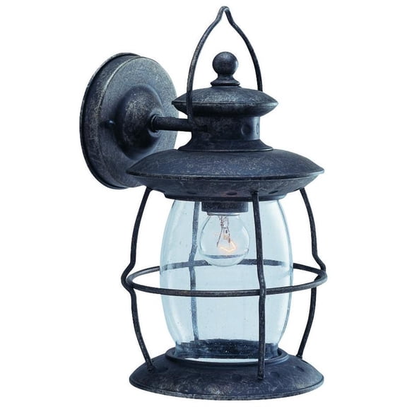Boston Harbor 6329759 Dimmable Outdoor Lantern, (1) 60/13 W Medium A19/CFL Lamp, Misty Pewter