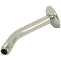 Boston Harbor B1140CP Shower Arm with Flange, 1/2-14 NPT in Connection, Threaded, 7 in L, Plastic