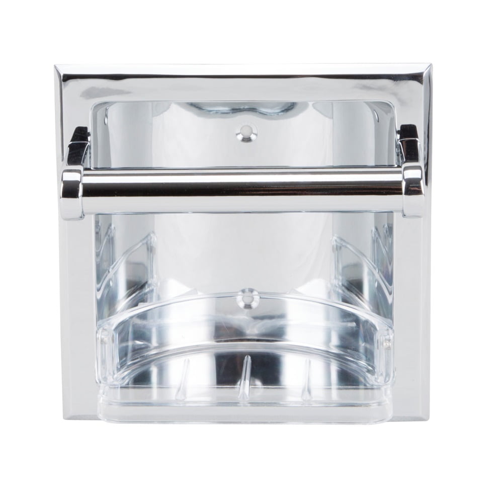 Boston Harbor CSC3L06 Recessed Soap Dish With Grab Bar, Chrome