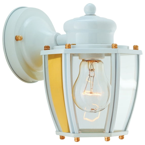 Boston Harbor Dimmable Outdoor Lantern, (1) 60/13 W Medium A19/Cfl Lamp, White