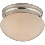 BOSTON HARBOR F13BB01-6854-BN FIXTURE CEIL 1LT RND FLUSH BN Finish=Brshd Nkl