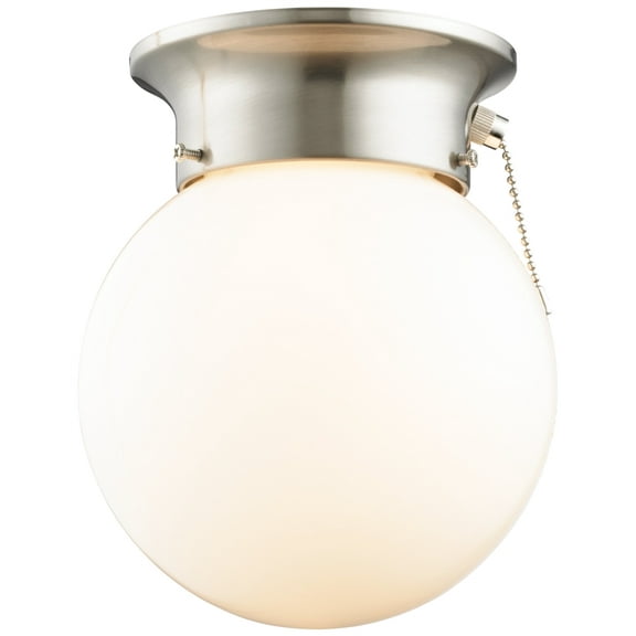 Boston Harbor F3015-3375-BN Pull Chain Ceiling Light, Brushed Nickel