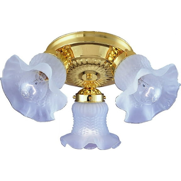 Boston Harbor F6BB03-22013L 3 Light Polished Brass Celiing Fixture