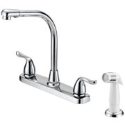 Boston Harbor F8F10036CP Kitchen Faucet, 2-Faucet Handle, Metal, Chrome