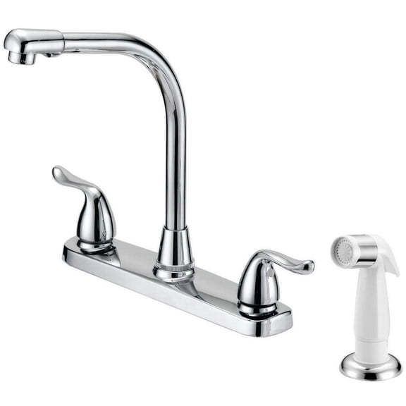 Boston Harbor F8F10036CP Kitchen Faucet, 2-Faucet Handle, Metal, Chrome