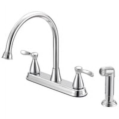 Boston Harbor Faucet Kitchen 2-Handle Chrome 8In